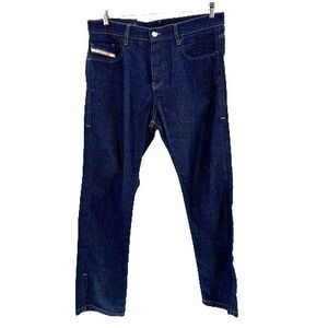 Diesel Men's Jeans D-Viker Straight Button Fly 34x32 Dark Wash Made in Itay New